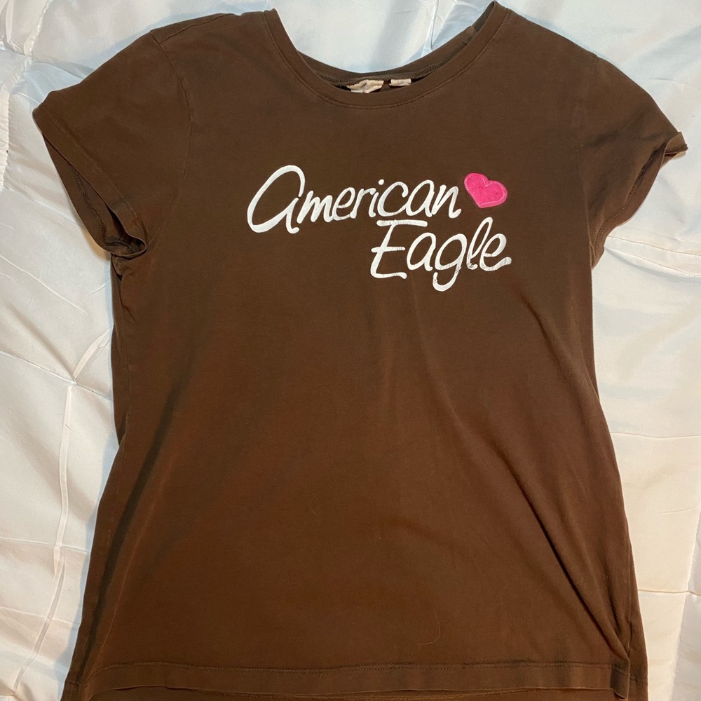 Vintage brown American eagle shirt